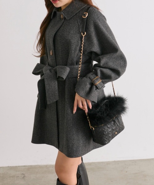 【OLIVE de OLIVE】 ミドルコート OLIVE des アウター ミドルコート レディース : ZOZOTOWN Yahoo