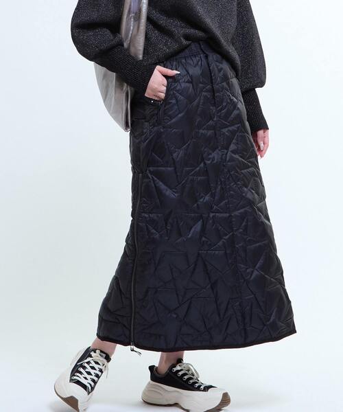 TAION(タイオン)の「【TAION】MILITARY STAR★ QUILTING SKIRT(スカート・レディース・ブラック/ベージュ/オリーブ・FREE)」の10枚目の写真
