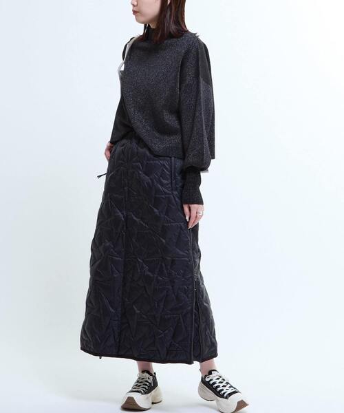 TAION(タイオン)の「【TAION】MILITARY STAR★ QUILTING SKIRT(スカート・レディース・ブラック/ベージュ/オリーブ・FREE)」の12枚目の写真