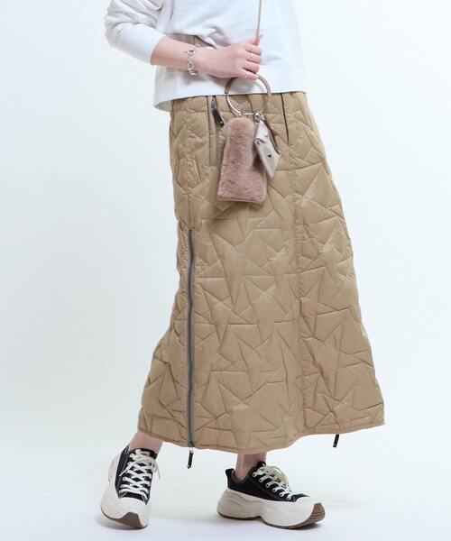 TAION(タイオン)の「【TAION】MILITARY STAR★ QUILTING SKIRT(スカート・レディース・ブラック/ベージュ/オリーブ・FREE)」の17枚目の写真