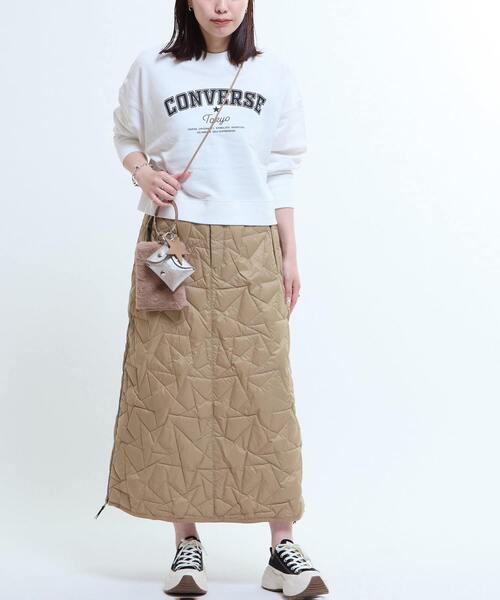 TAION(タイオン)の「【TAION】MILITARY STAR★ QUILTING SKIRT(スカート・レディース・ブラック/ベージュ/オリーブ・FREE)」の20枚目の写真