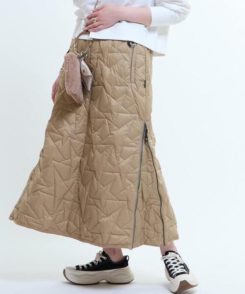 TAION(タイオン)の「【TAION】MILITARY STAR★ QUILTING SKIRT(スカート・レディース・ブラック/ベージュ/オリーブ・FREE)」の21枚目の写真