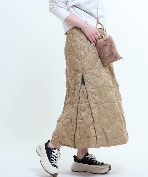 TAION(タイオン)の「【TAION】MILITARY STAR★ QUILTING SKIRT(スカート・レディース・ブラック/ベージュ/オリーブ・FREE)」の22枚目の写真