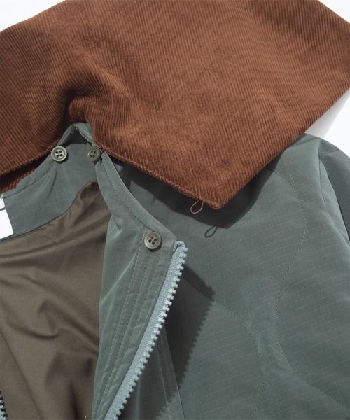 F/CE. QUILTED JACKET WITH DETACHABLE COLLAR / エフシーイー