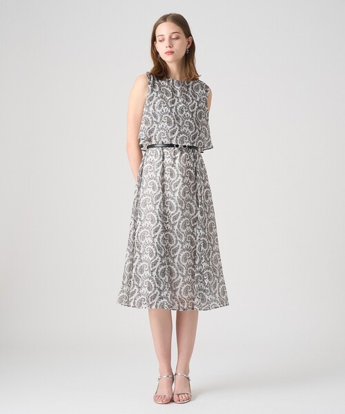 ANAYI(アナイ)の「ペイズリーシフォンレイヤードワンピース(ワンピース・レディース・アイボリー・36/38/34)」の11枚目の写真
