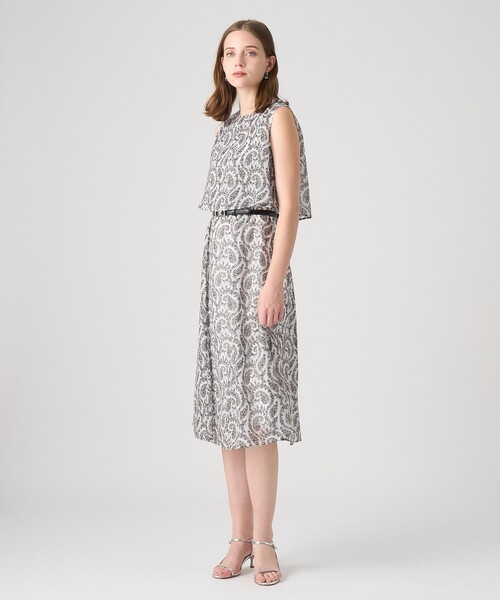 ANAYI(アナイ)の「ペイズリーシフォンレイヤードワンピース(ワンピース・レディース・アイボリー・36/38/34)」の10枚目の写真