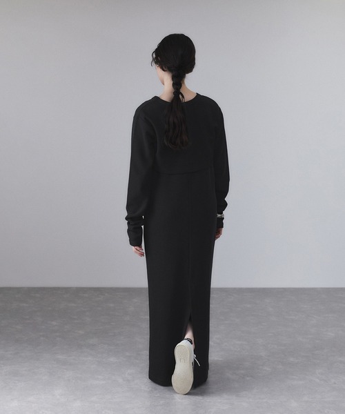 セール】【サステナブル】Wフェイスジャージーセットワンピース