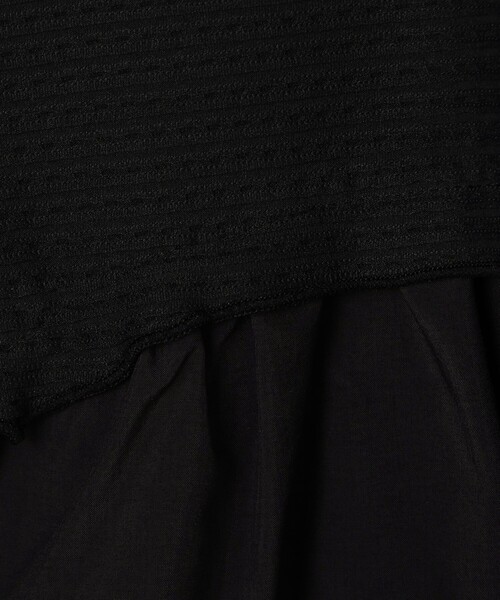 BALLSEY（ボールジィ）の「アイレットジャージー ソフトVネックプルオーバー（Tシャツ/カットソー・レディース・ホワイト/ブラック・S）」の10枚目の写真