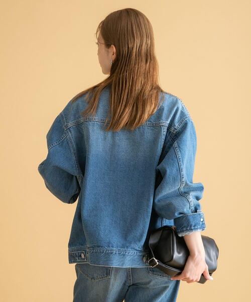 ノーカラーオーバーサイズGジャン（デニムジャケット）｜URBAN