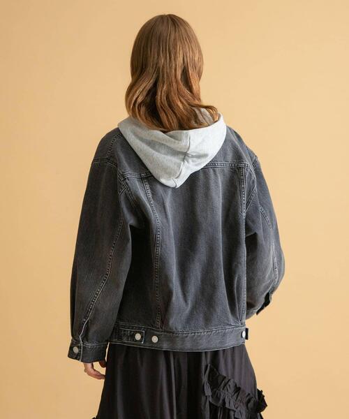 ノーカラーオーバーサイズGジャン（デニムジャケット）｜URBAN