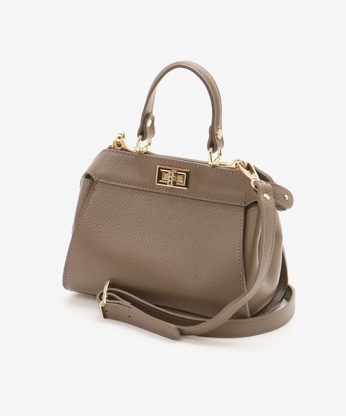 le.coeur blanc（ルクールブラン）の「MILLELA FIRENZEダブルオープニングバッグ（ショルダーバッグ・レディース・モカ/ブラック・FREE）」の3枚目の写真