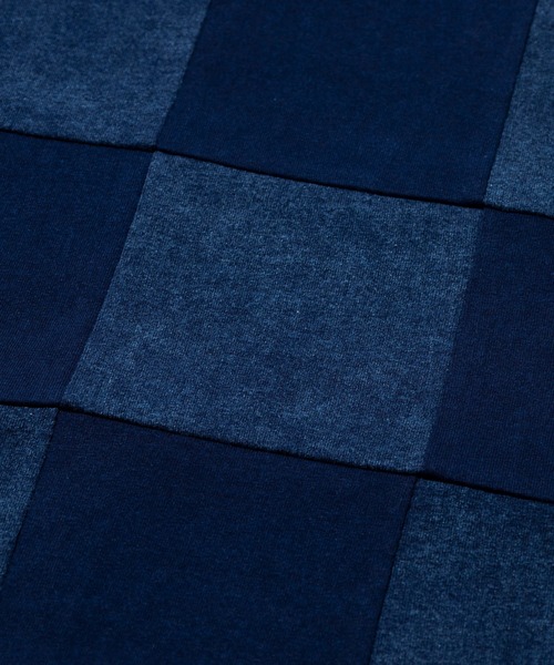 Good On(グッドオン)の「Good On/グッドオン INDIGO PATCH WORK TEE(Tシャツ/カットソー・メンズ・インディゴブルー・MEDIUM/LARGE/X-LARGE)」の3枚目の写真