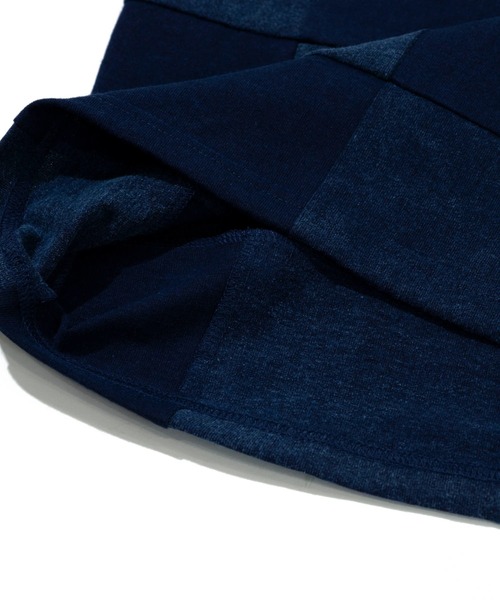 Good On(グッドオン)の「Good On/グッドオン INDIGO PATCH WORK TEE(Tシャツ/カットソー・メンズ・インディゴブルー・MEDIUM/LARGE/X-LARGE)」の6枚目の写真