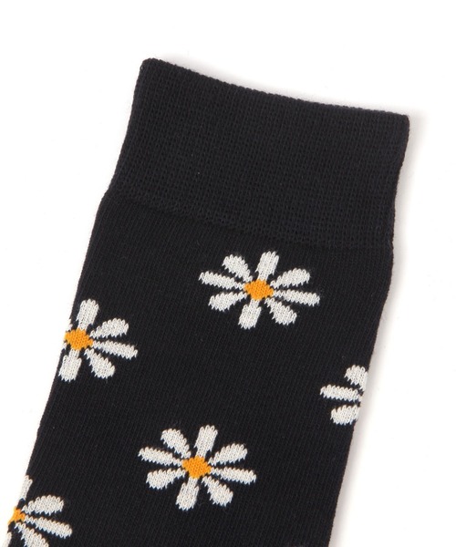 LAKOLE（ラコレ）の「フラワーロングソックス / 579861（ソックス/靴下・レディース・ネイビー/アイボリー/グレー/ライトグレー/ライトブルー・FREE）」の7枚目の写真