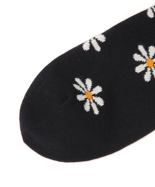 LAKOLE（ラコレ）の「フラワーロングソックス / 579861（ソックス/靴下・レディース・ネイビー/アイボリー/グレー/ライトグレー/ライトブルー・FREE）」の9枚目の写真