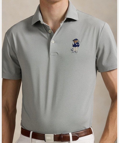 RLX GOLF(アールエルエックスゴルフ)の「テーラード フィット Polo ベア ポロシャツ(ポロシャツ・メンズ・グレー系・L/M/S)」の4枚目の写真