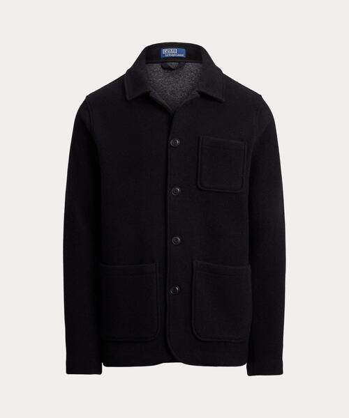 3274【現行・美品】ラルフローレン ウール サファリジャケット カバーオール ウールブレンド ユーティリティ シャツ ジャケット（カバーオール