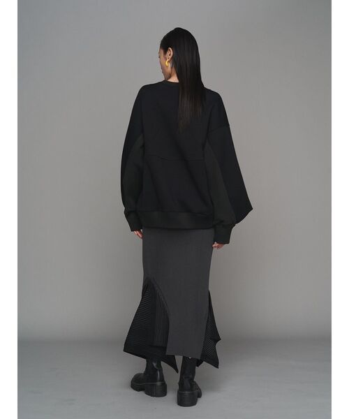 ◇完売 【UN3D.】アンスリード ビビット バイカラーコート/38 24AWの