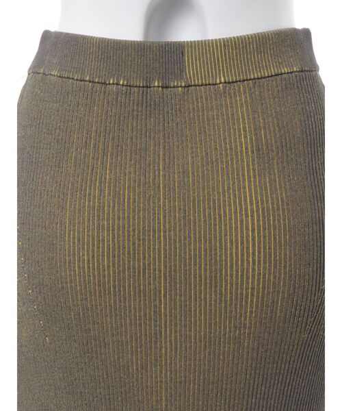 UN3D.（アンスリード）の「BI-COLOR RIB SKIRT / バイカラーリブスカート（スカート・レディース・キャメル/イエロー/ブラック・38/36）」の19枚目の写真