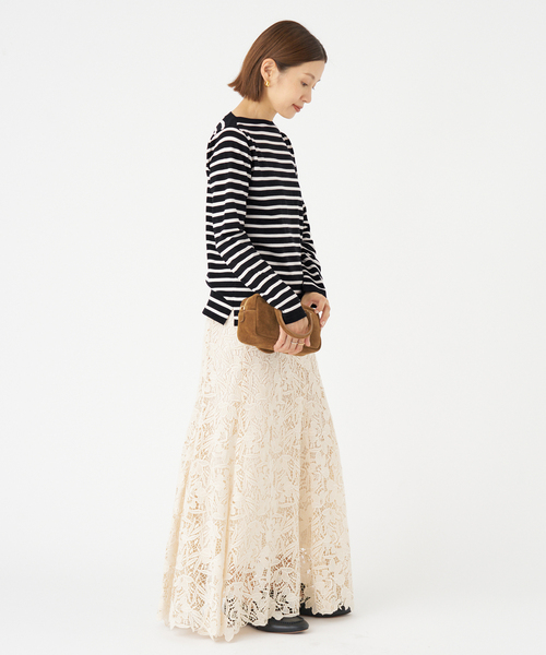 IENA(イエナ)の「《追加2》SEATTLEボーダープルオーバー(ニット/セーター・レディース・ブラック/ブラウン/コバルトブルー・FREE)」の19枚目の写真