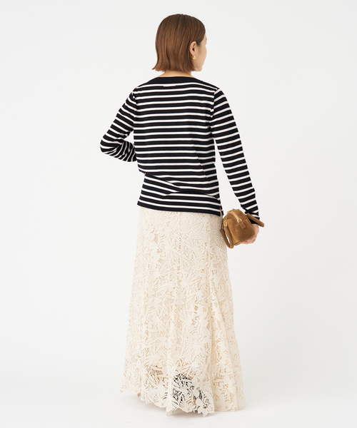 IENA(イエナ)の「《追加2》SEATTLEボーダープルオーバー(ニット/セーター・レディース・ブラック/ブラウン/コバルトブルー・FREE)」の20枚目の写真