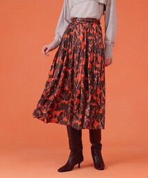 ANAYI | 【セットアップ対応商品】ペイントフラワープリントティアード スカート(スカート)