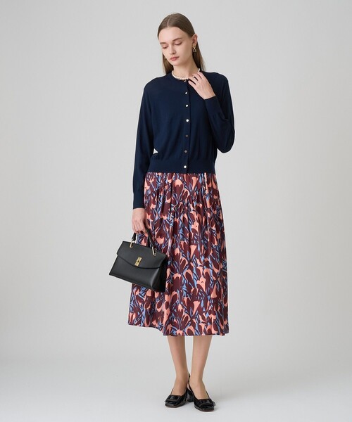 セール】【セットアップ対応商品】ペイントフラワープリントティアード