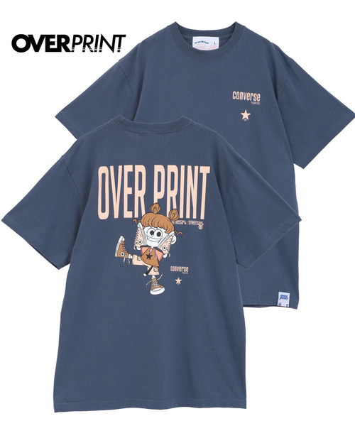 over print｜オーバープリント（メンズ）のTシャツ/カットソー（ブルー