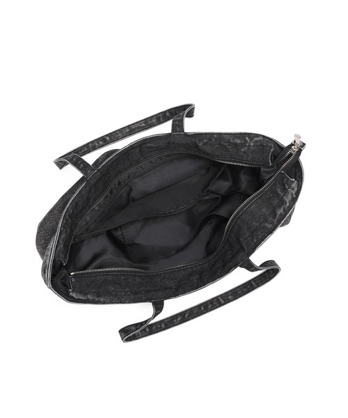 EVRIS（エヴリス）の「【EVRIS/エブリス】ロゴエンボス　ラージトートバッグ／A4収納可（トートバッグ・レディース・ブラック/ワンウォッシュ・FREE）」の14枚目の写真