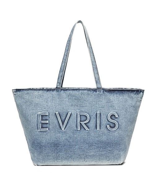 EVRIS（エヴリス）の「【EVRIS/エブリス】ロゴエンボス　ラージトートバッグ／A4収納可（トートバッグ・レディース・ブラック/ワンウォッシュ・FREE）」の15枚目の写真