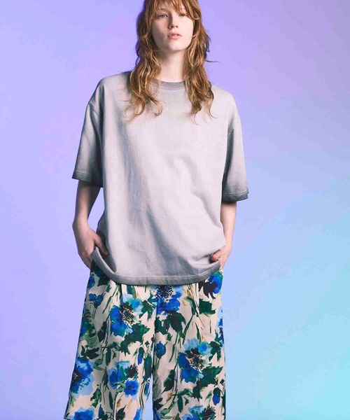 MAISON SPECIAL(メゾンスペシャル)の「《UNISEX》Cold-Dye Prime-Over Crew Neck T-Shirt/コールドダイプライムオーバークルーネックTシャツ【MAISON SPECIAL/メゾンスペシャル】(Tシャツ/カットソー・メンズ・ライトグリーン/ブラック/グレイッシュベージュ・0/1/2)」の6枚目の写真