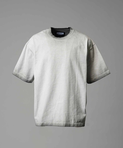 MAISON SPECIAL(メゾンスペシャル)の「《UNISEX》Cold-Dye Prime-Over Crew Neck T-Shirt/コールドダイプライムオーバークルーネックTシャツ【MAISON SPECIAL/メゾンスペシャル】(Tシャツ/カットソー・メンズ・ライトグリーン/ブラック/グレイッシュベージュ・0/1/2)」の10枚目の写真
