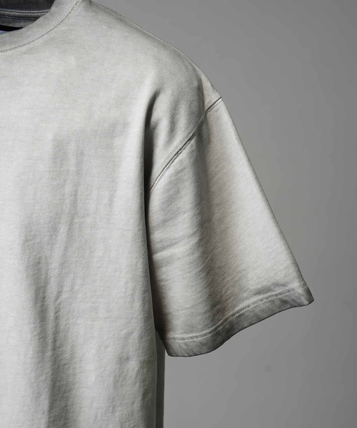 MAISON SPECIAL(メゾンスペシャル)の「《UNISEX》Cold-Dye Prime-Over Crew Neck T-Shirt/コールドダイプライムオーバークルーネックTシャツ【MAISON SPECIAL/メゾンスペシャル】(Tシャツ/カットソー・メンズ・ライトグリーン/ブラック/グレイッシュベージュ・0/1/2)」の14枚目の写真