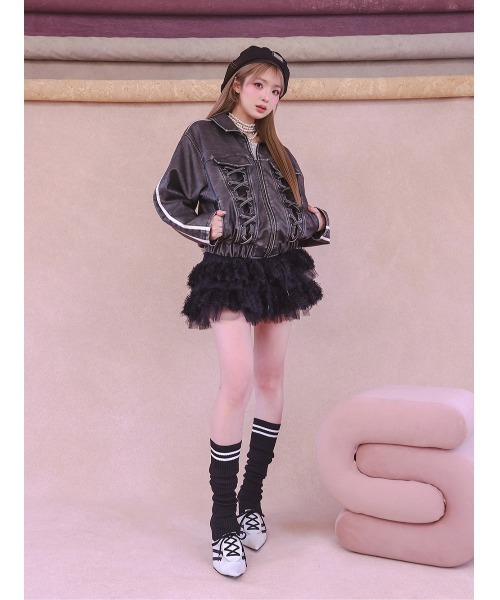 ダーリッチ ラインニットニーハイブーツ ダーリッチ Darich ラインニットニーハイブーツ （ブラック