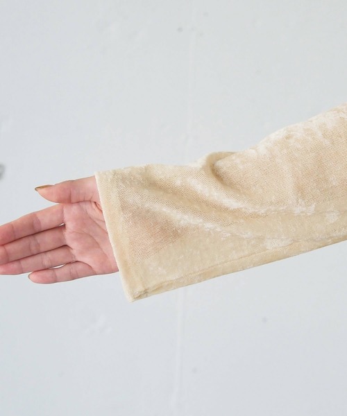 tiptop(ティップトップ)の「シアーベロアドロストプルオーバー(Tシャツ/カットソー・レディース・ブラック/アイボリー/チャコールグレー・FREE)」の15枚目の写真