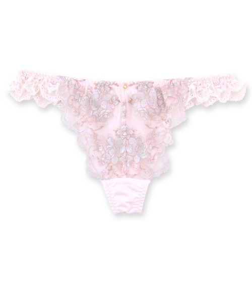 fran de lingerie(フランデランジェリー)の「ロマンチックなフェミニンランジェリーしっかり盛胸&安定感「スタイルアップシリーズ005」ブラジャーショーツセット(ショーツ・レディース・ネイビー/ピンク系その他/アイボリー/チャコールグレー/ベージュ・M/L)」の5枚目の写真