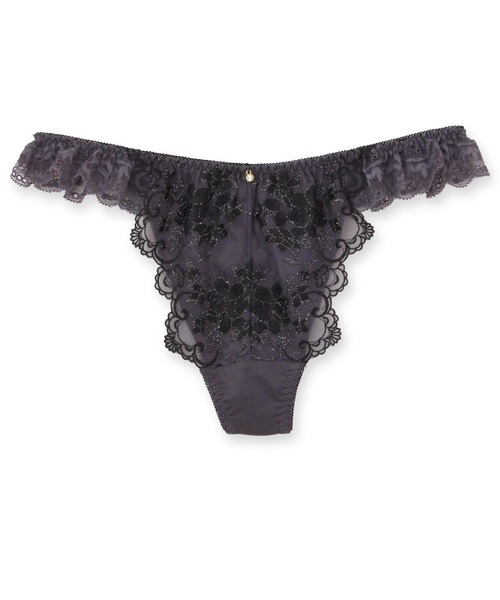 fran de lingerie(フランデランジェリー)の「ロマンチックなフェミニンランジェリーしっかり盛胸&安定感「スタイルアップシリーズ005」ブラジャーショーツセット(ショーツ・レディース・ネイビー/ピンク系その他/アイボリー/チャコールグレー/ベージュ・M/L)」の11枚目の写真