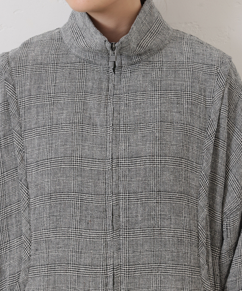 シルクMIXチェックブルゾン（その他アウター）｜JOURNAL STANDARD LUXE