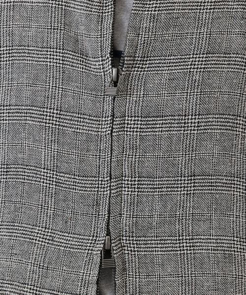 シルクMIXチェックブルゾン（その他アウター）｜JOURNAL STANDARD LUXE