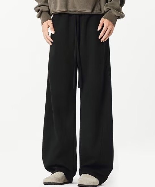 SHEPP（シープ）の「カーブワイドシルエットスウェットパンツ（スウェットパンツ・メンズ・グレー/ブラック・L/M）」の2枚目の写真