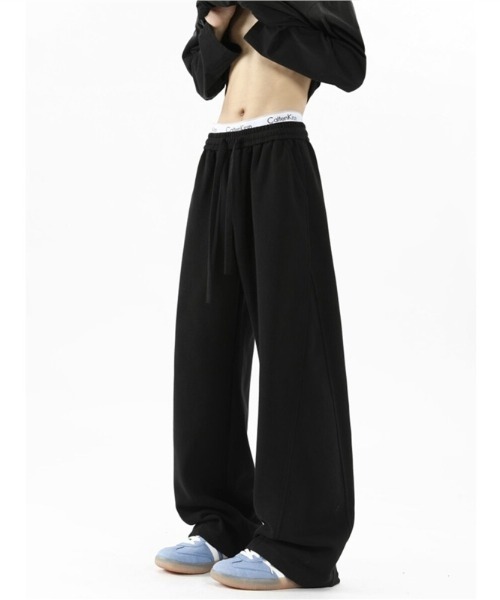 SHEPP（シープ）の「カーブワイドシルエットスウェットパンツ（スウェットパンツ・メンズ・グレー/ブラック・L/M）」の9枚目の写真