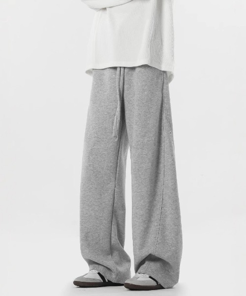SHEPP（シープ）の「カーブワイドシルエットスウェットパンツ（スウェットパンツ・メンズ・グレー/ブラック・L/M）」の3枚目の写真