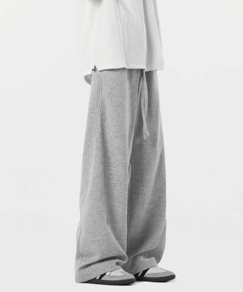 SHEPP（シープ）の「カーブワイドシルエットスウェットパンツ（スウェットパンツ・メンズ・グレー/ブラック・L/M）」の4枚目の写真