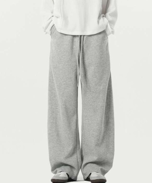 SHEPP（シープ）の「カーブワイドシルエットスウェットパンツ（スウェットパンツ・メンズ・グレー/ブラック・L/M）」の18枚目の写真