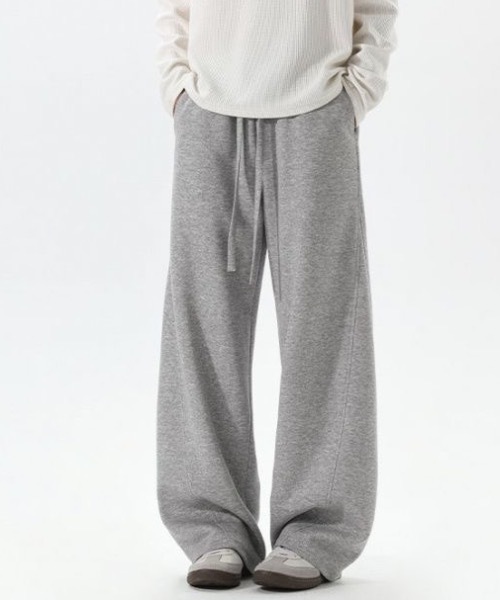 SHEPP（シープ）の「カーブワイドシルエットスウェットパンツ（スウェットパンツ・メンズ・グレー/ブラック・L/M）」の19枚目の写真