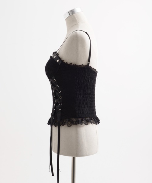 REFLEM/レフレム』レースアップコルセットキャミソール（キャミソール