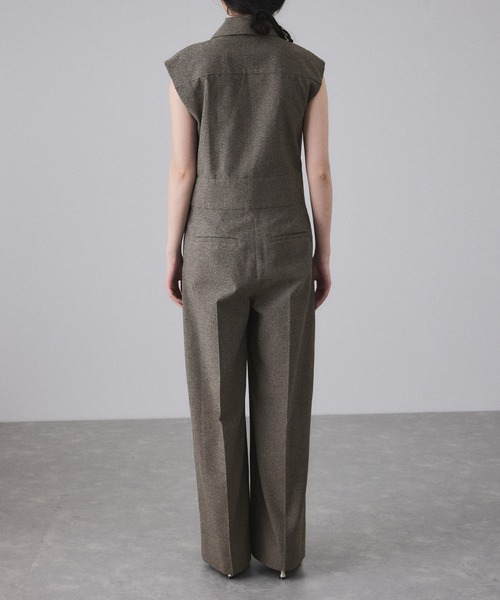 【EMOELLE】アダムエロペスリーブレスオールインワン メランジ EMOELLE】スリーブレスオールインワン メランジ（つなぎ