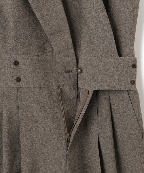 EMOELLE】スリーブレスオールインワン メランジ（つなぎ