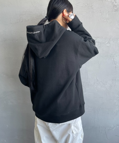 Manhattan Portage（マンハッタンポーテージ）の「[MANHATTAN PORTAGE/マンハッタンポーテージ] ワンポイント刺繍ロゴ スウェットパーカー（パーカー・レディース・ブラック/グレー・S/M/L）」の20枚目の写真