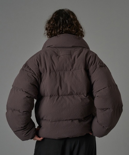 ONCILY（オンシェリー）の「CHECKED PADDING STAND-NECK BLOUSON / チェック中綿スタンドネックブルゾン（ブルゾン・メンズ・ブラック/ネイビー/ダークブラウン・SMALL/MEDIUM/LARGE）」の19枚目の写真